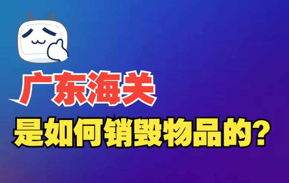 海关物品销毁